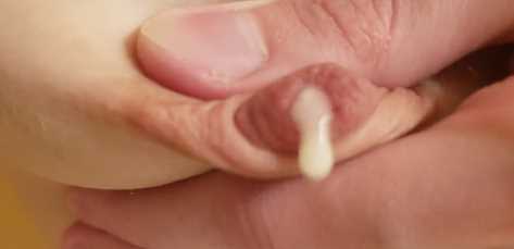 Close Up Milking Of Lactating Nipples