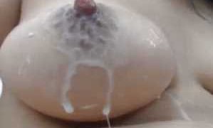 Playing & Breastfeeding Sexually On Milky Tits